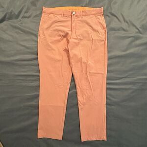 Macade Golf Pants Mens 36 Slim Fit Stretch Performance Athletic Orange Nylon